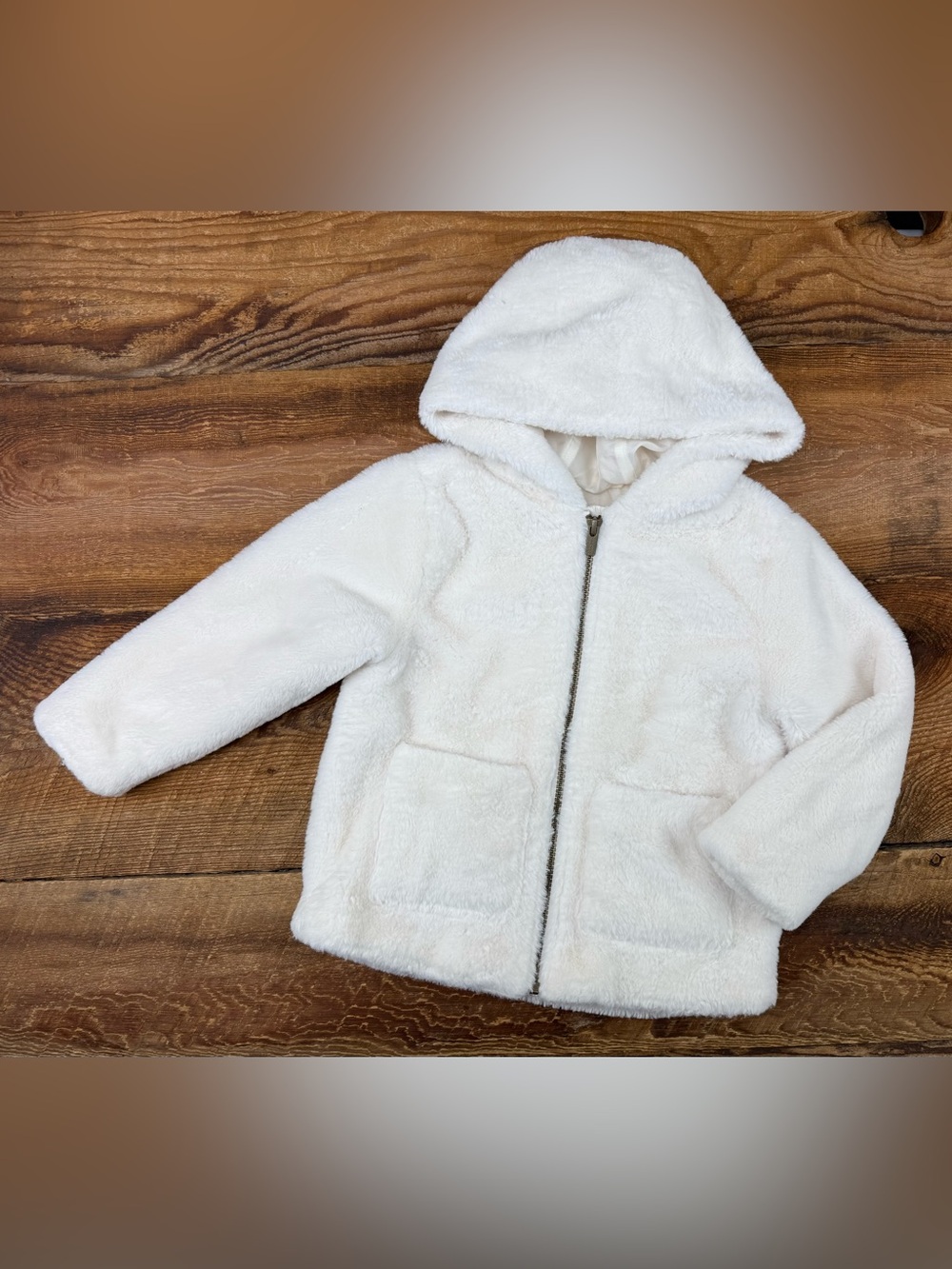 Old Navy Cream Faux-Fur Kids Jacket